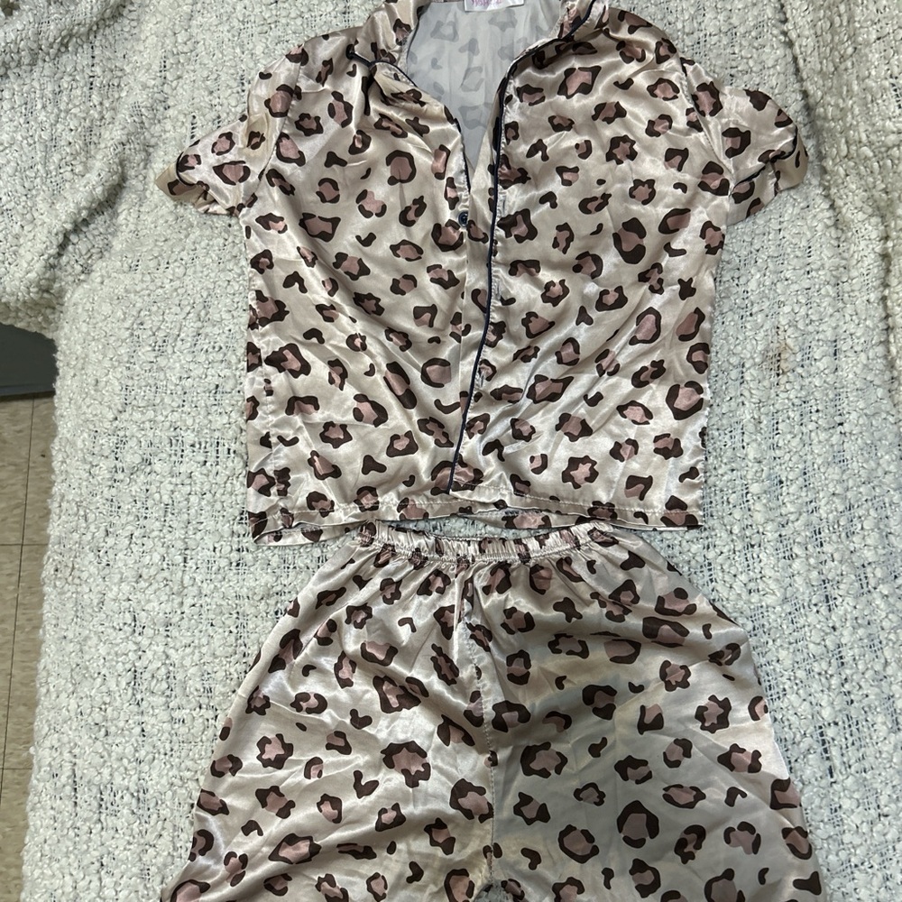 PINK Victoria's Secret Leopard Print Jumpsuit